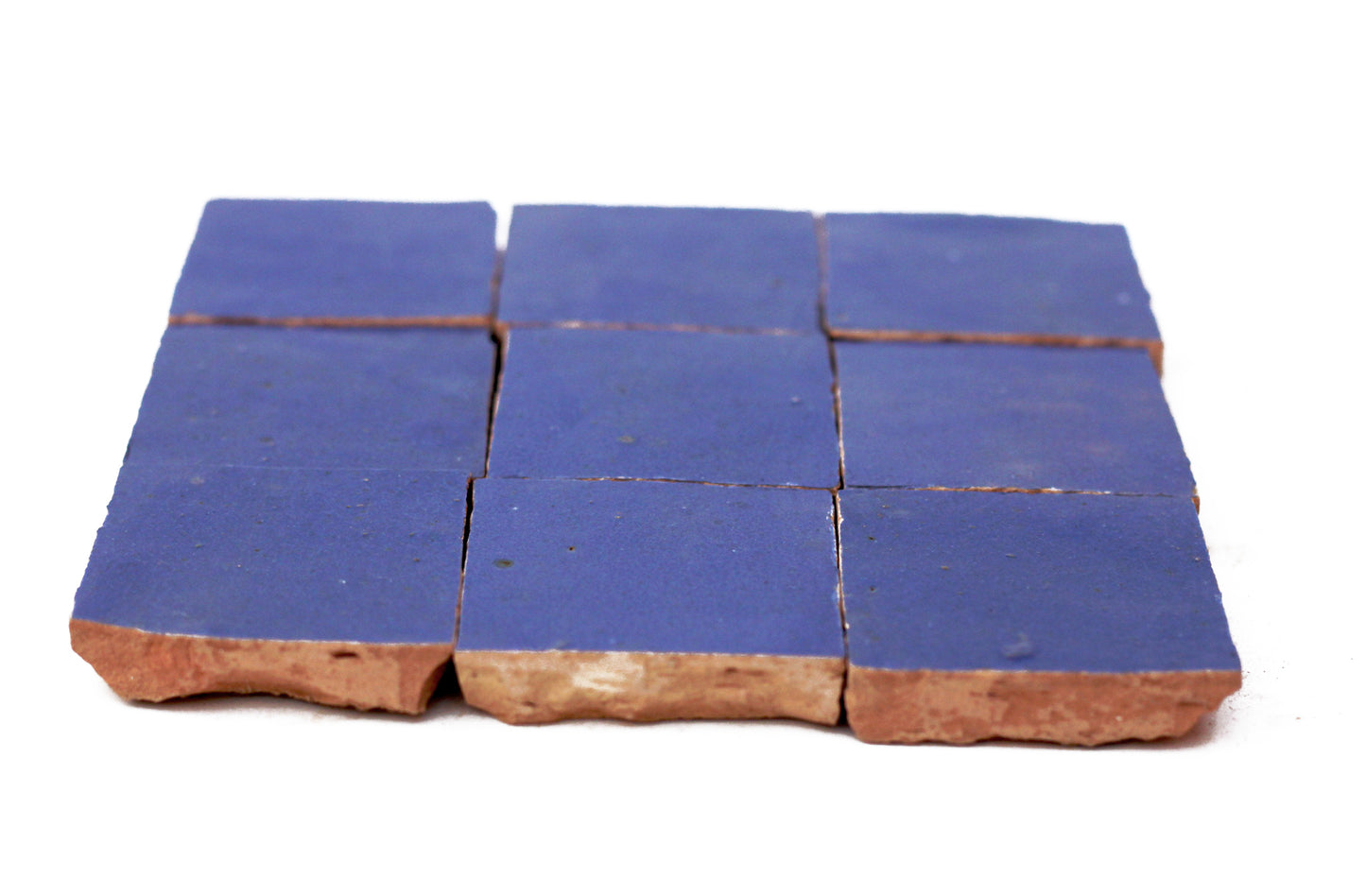 Portugese Blue Square Zellige Tile | Authentic Moroccan Mosaic Tile