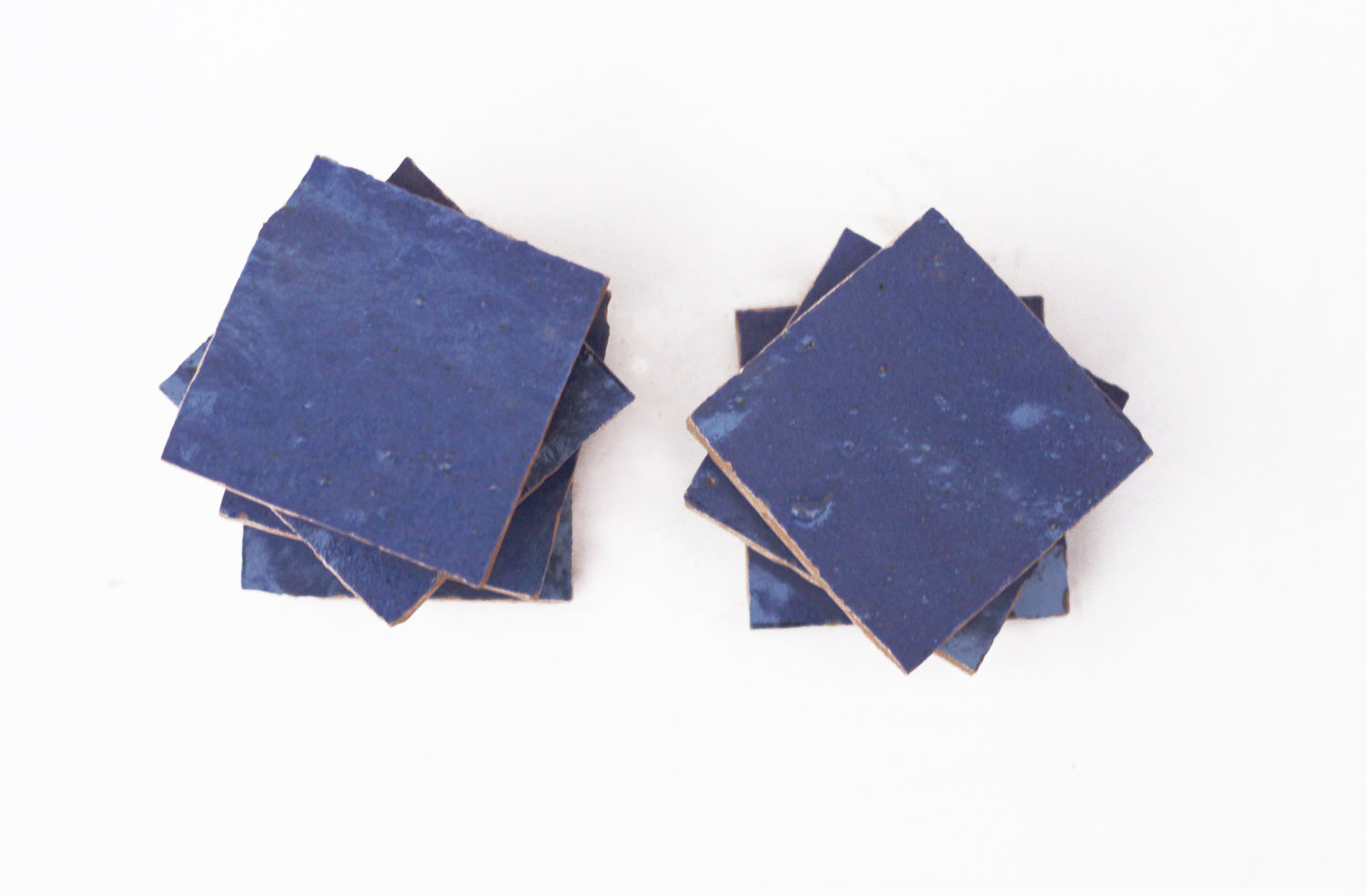 Portugese Blue Square Zellige Tile | Authentic Moroccan Mosaic Tile