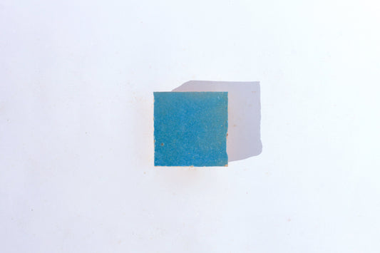 Turquoise handmade Moroccan Zellige tile by House of Anouar