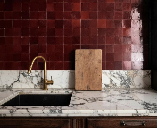 Burgundy Zellige Tile: Why This Rich Color Is Everywhere Right Now