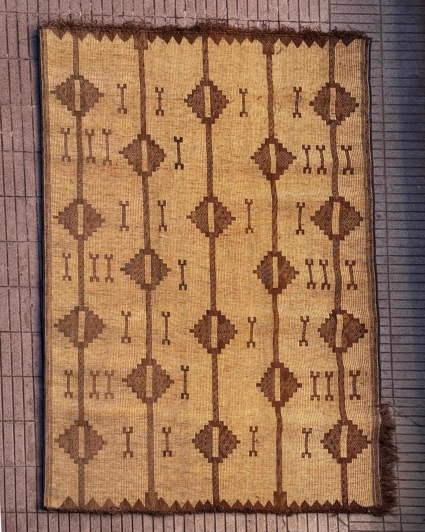Tuareg Mat African Tuareg Mat Handmade Woven Rug 012