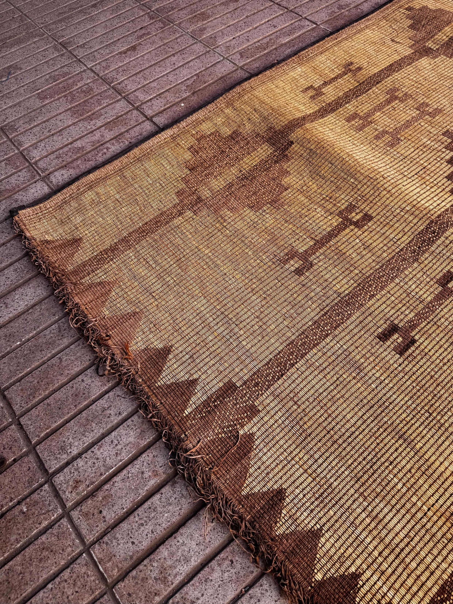 Tuareg Mat African Tuareg Mat Handmade Woven Rug 012