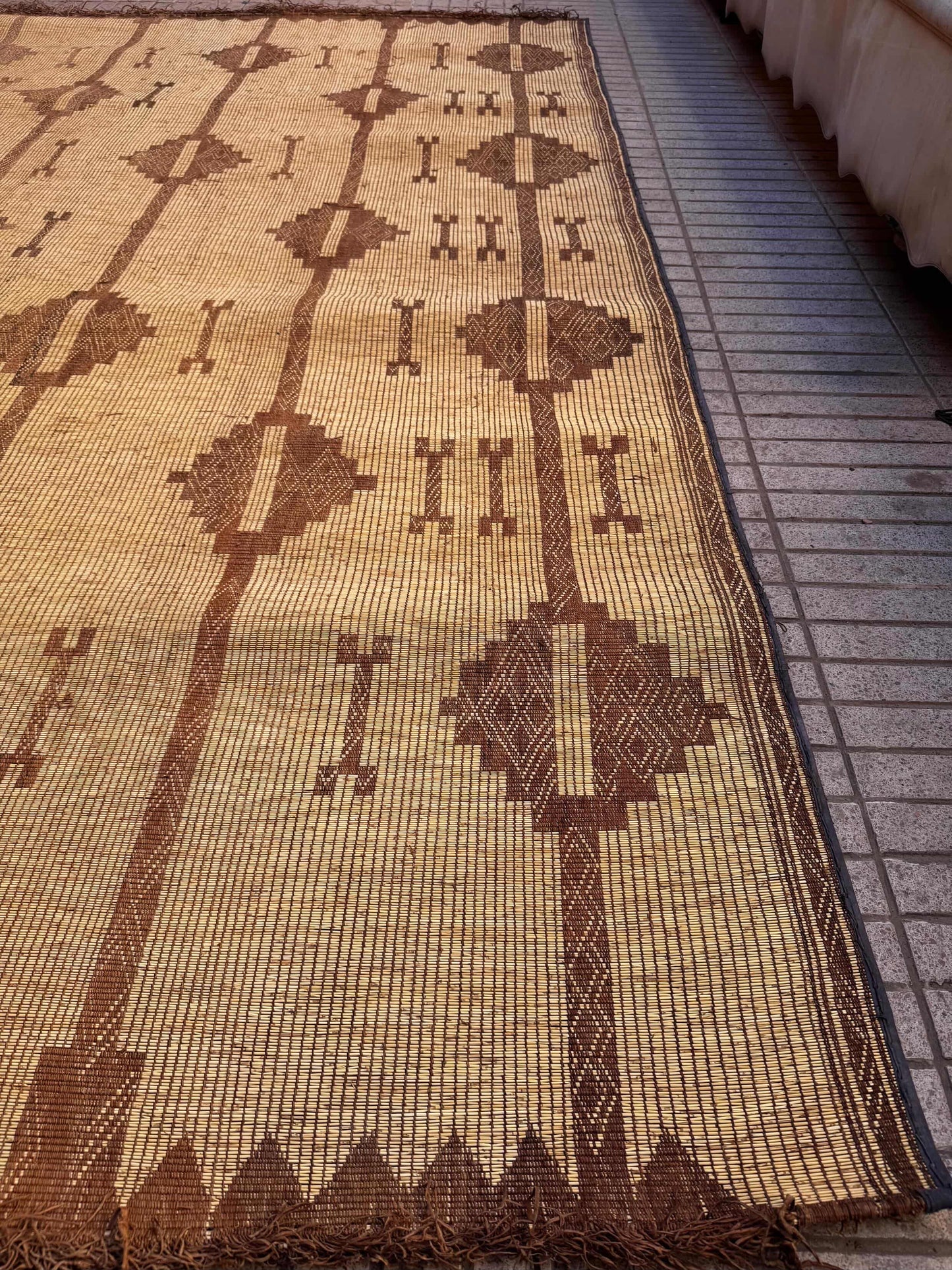 Tuareg Mat African Tuareg Mat Handmade Woven Rug 012