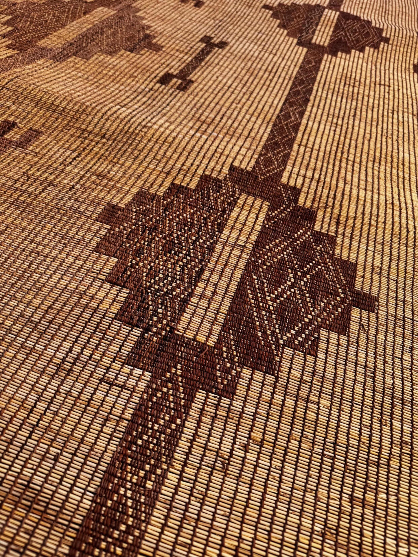 Tuareg Mat African Tuareg Mat Handmade Woven Rug 012