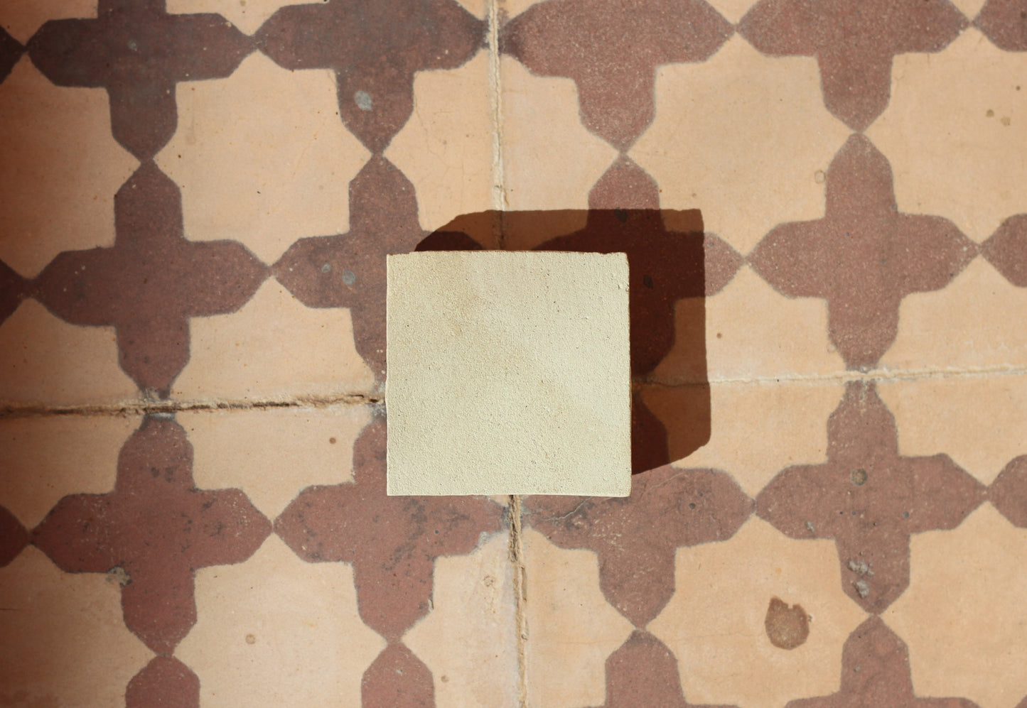 Raw Unglazed Square Zellige Tile | Authentic Moroccan Mosaic Tile