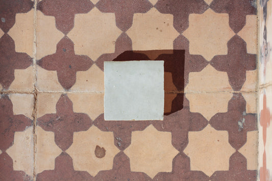 Carrelage zellige marocain blanc brillant