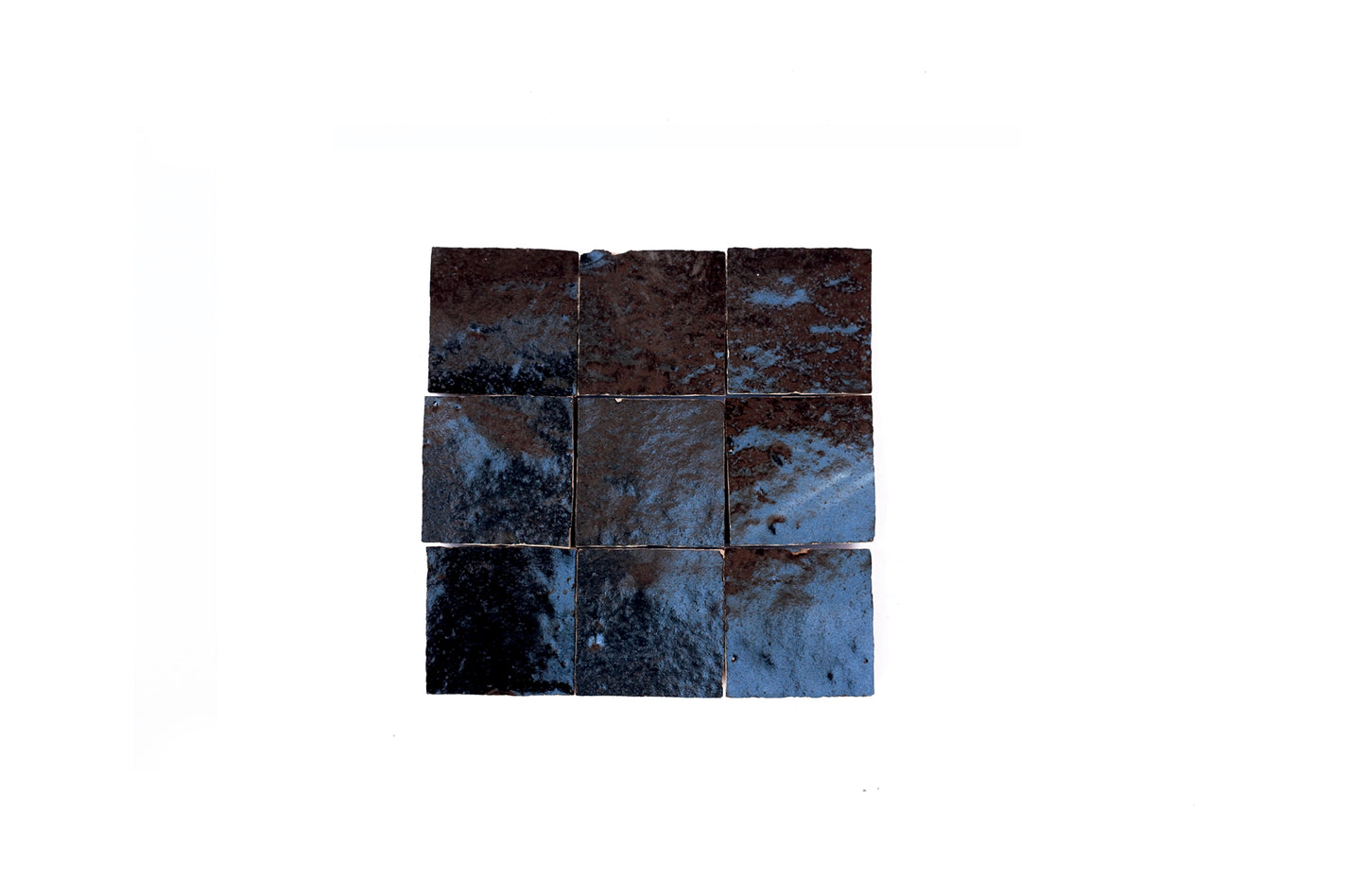 Black Square Zellige Tile | Authentic Moroccan Mosaic Tile