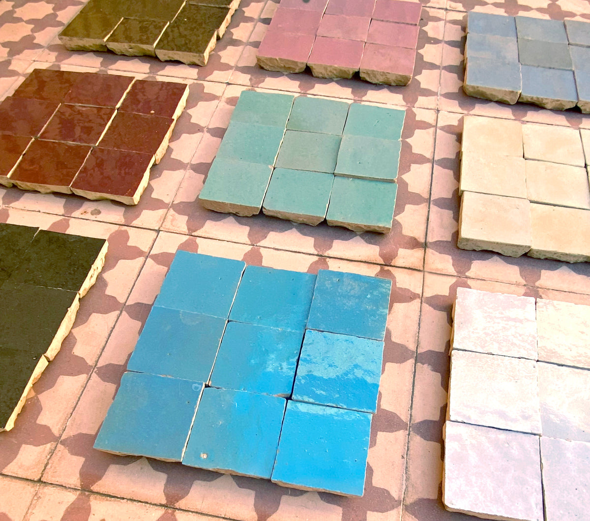 Assorted handmade House of Anouar samples in various colors