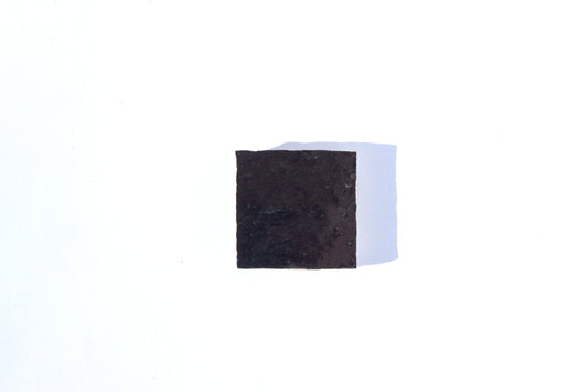 Black square handmade Moroccan Zellige tile by House of Anouar