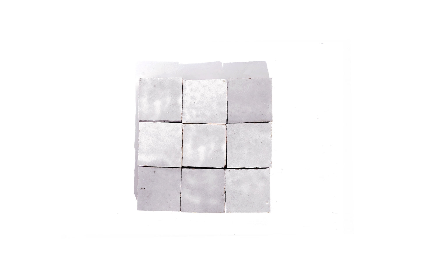 Bright White Moroccan Zellige Tile