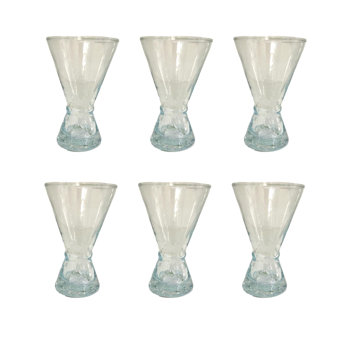 Moroccan Beldi Glasses Handcrafted Martini Glass Set of 6