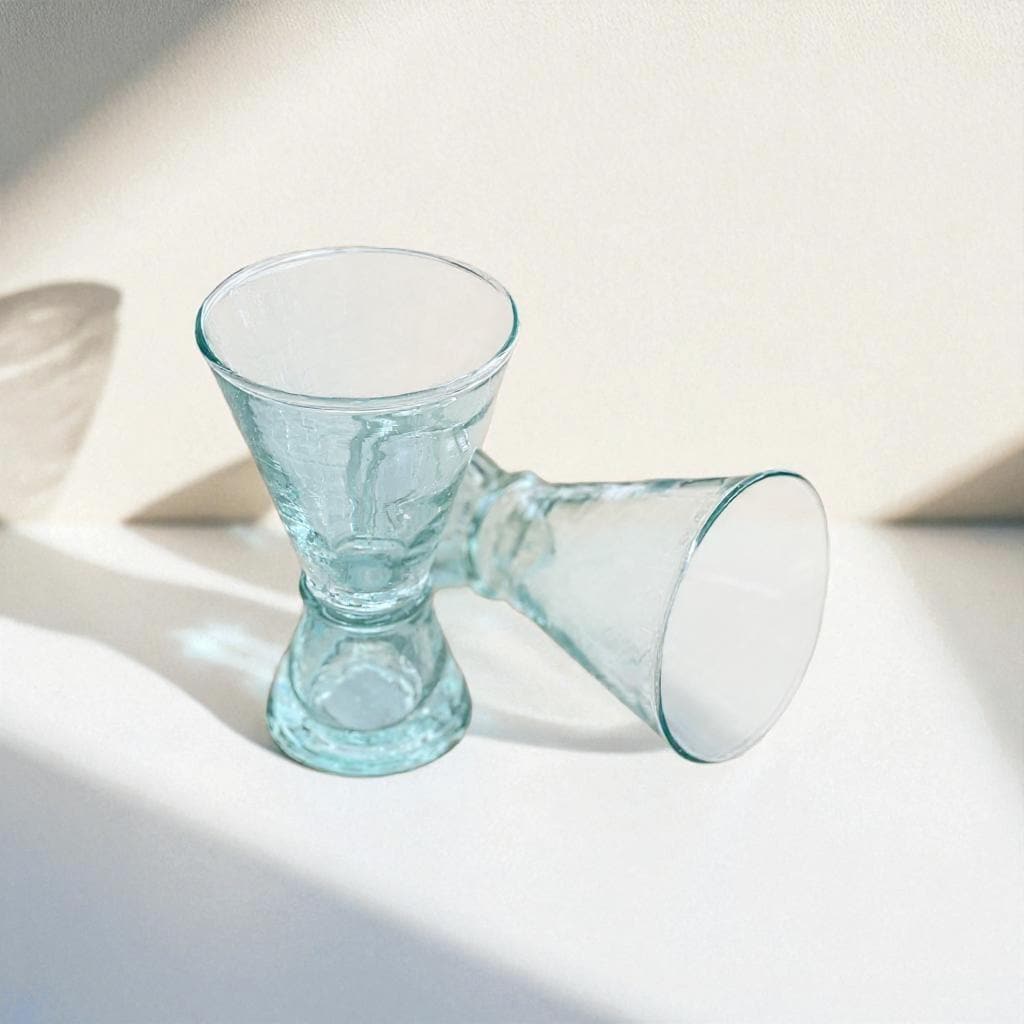 Moroccan Beldi Glasses Handcrafted Martini Glass Set of 6