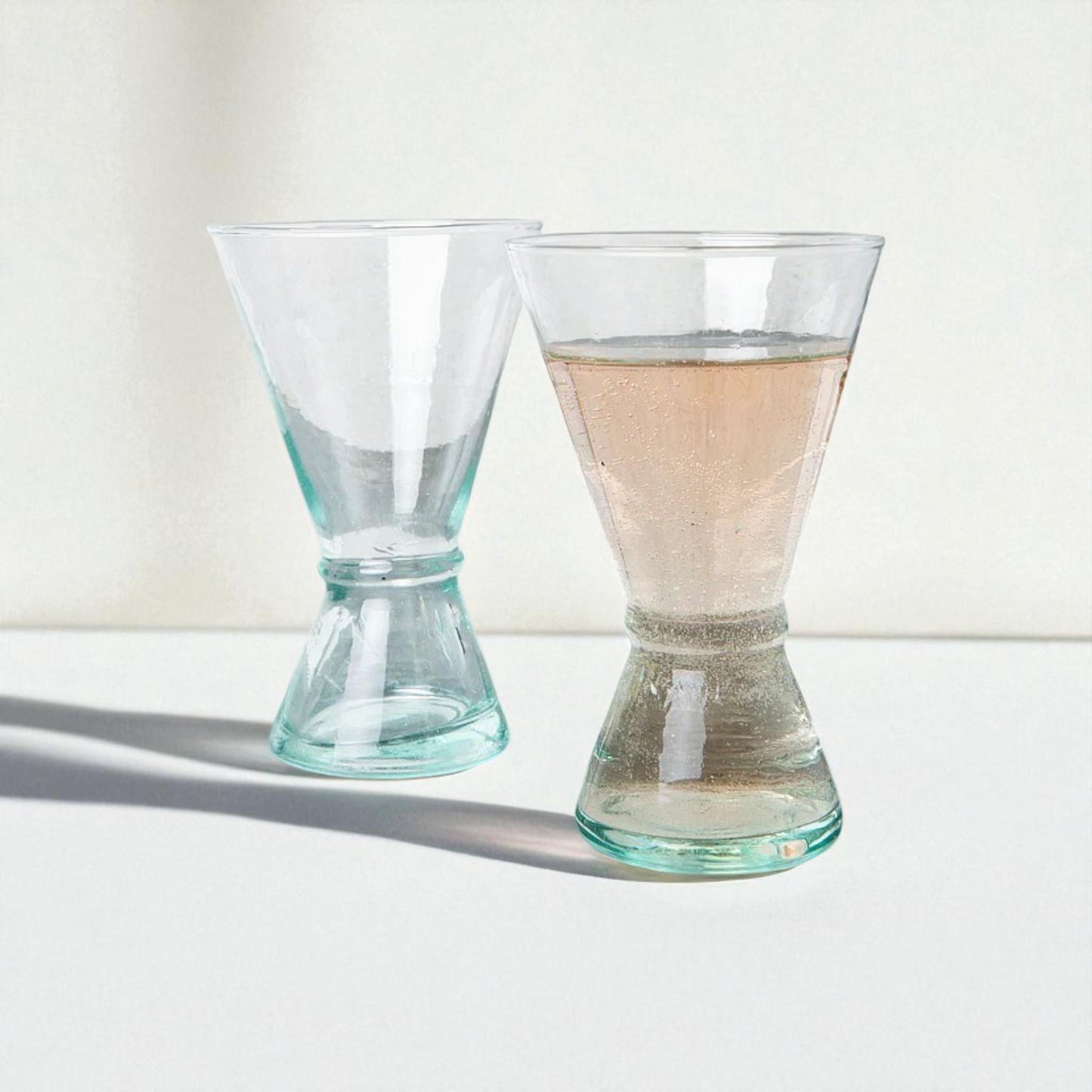 Moroccan Beldi Glasses Handcrafted Martini Glass Set of 6