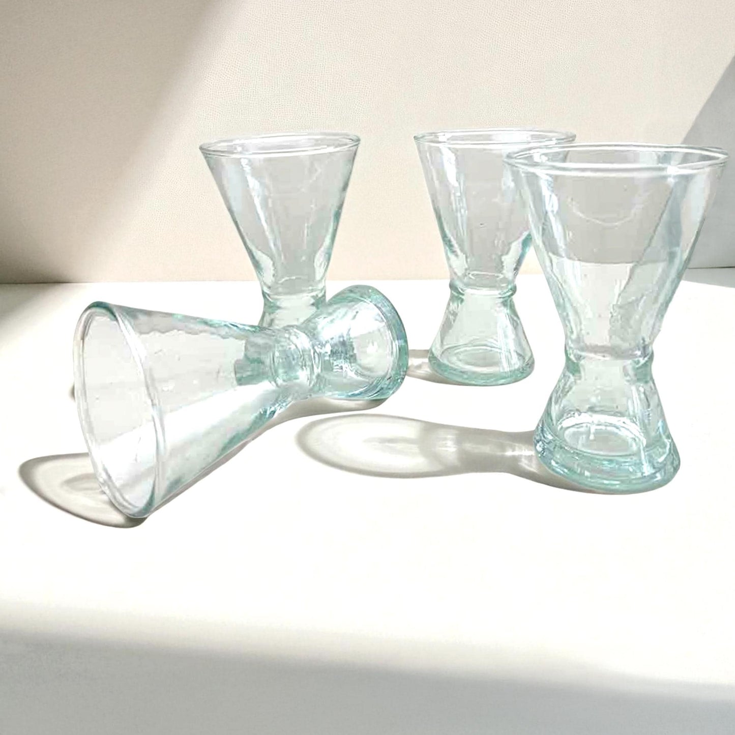 Moroccan Beldi Glasses Handcrafted Martini Glass Set of 6