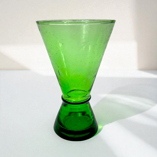 Green Moroccan Beldi Martini Glass Set of 6 Artisan Handcrafted