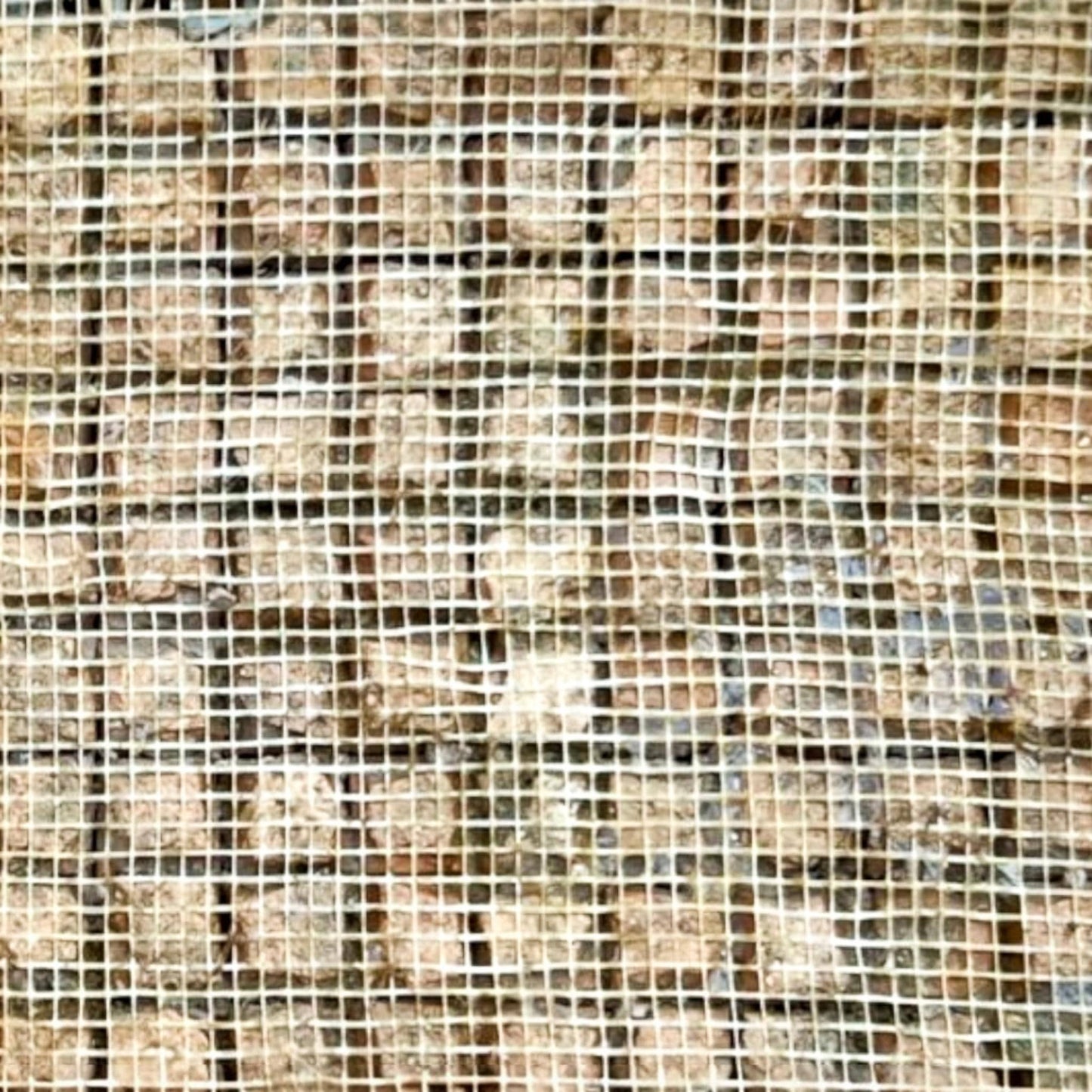 1"x1" square meshed mosaic tile 2.5 cm mini zellige tile panel