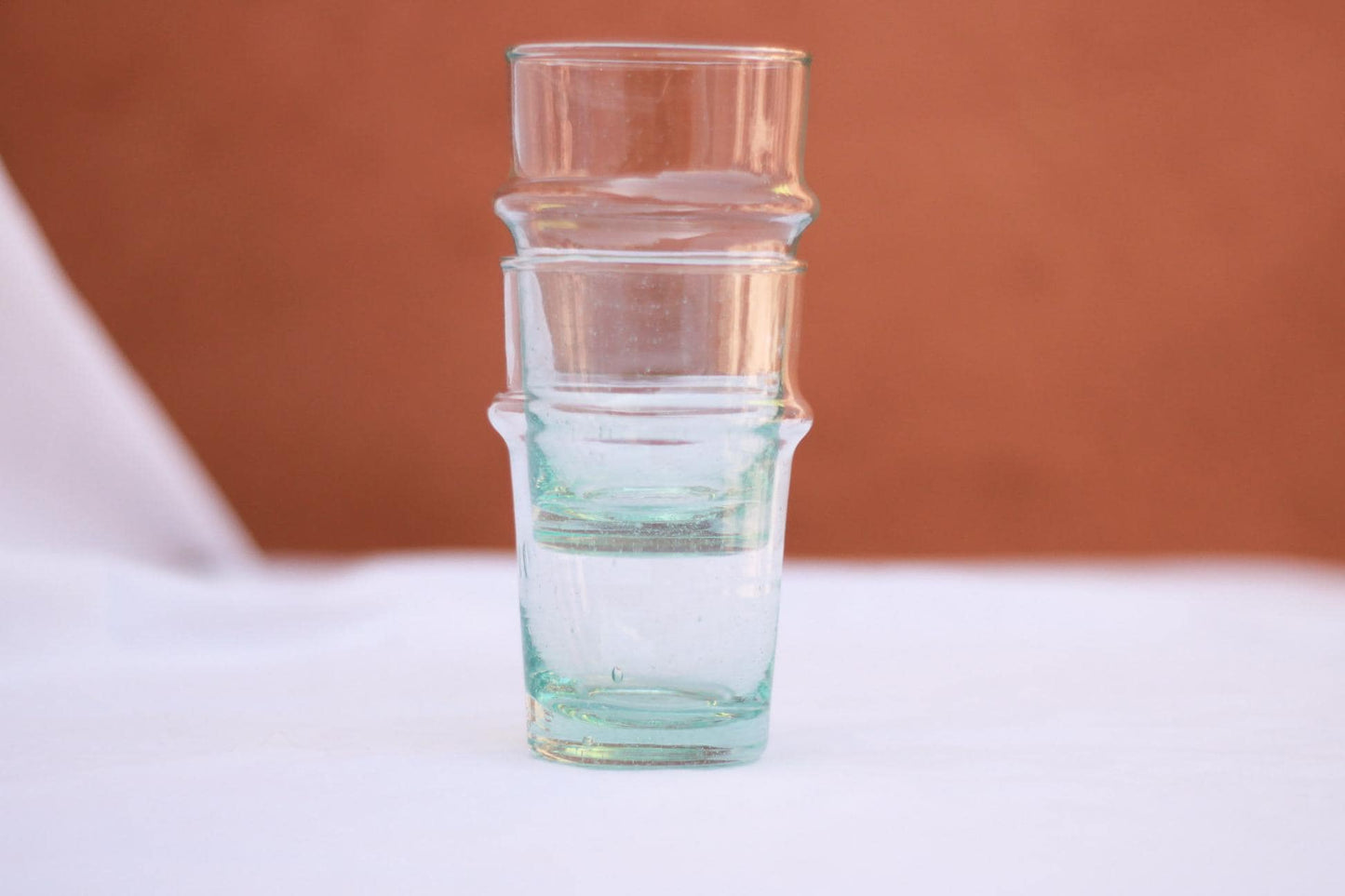 Beldi Moroccan tea glasses handmade recycled glasses