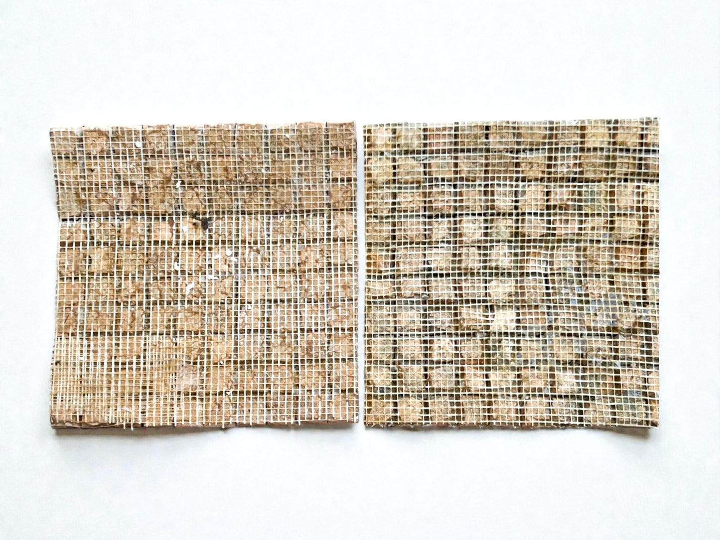 1 in / 2.5 cm dark green square micro Zellige mosaic tile sheet in 25cm panel