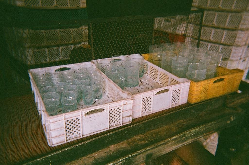 Beldi Moroccan tea glasses handmade recycled glasses