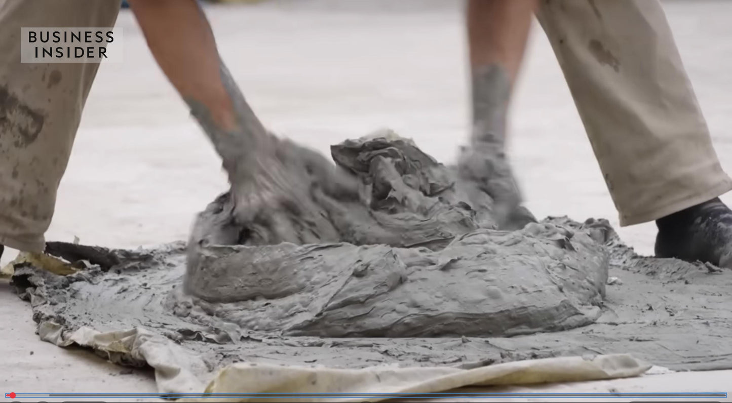 1 in / 2.5 cm square micro Zellige mosaic tile sheet in 25cm panel