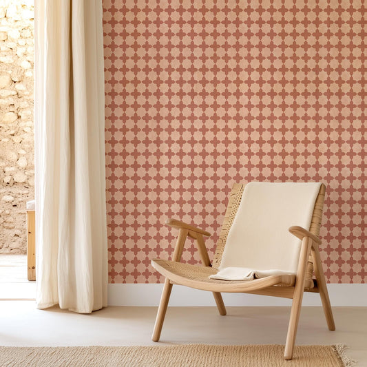 Moroccan Wallpaper Islamic Geometric Moroccan Tile Wallpaper Funky Moorish Solomon Star Pattern Sacred Geometry Terracotta Cool Backsplash