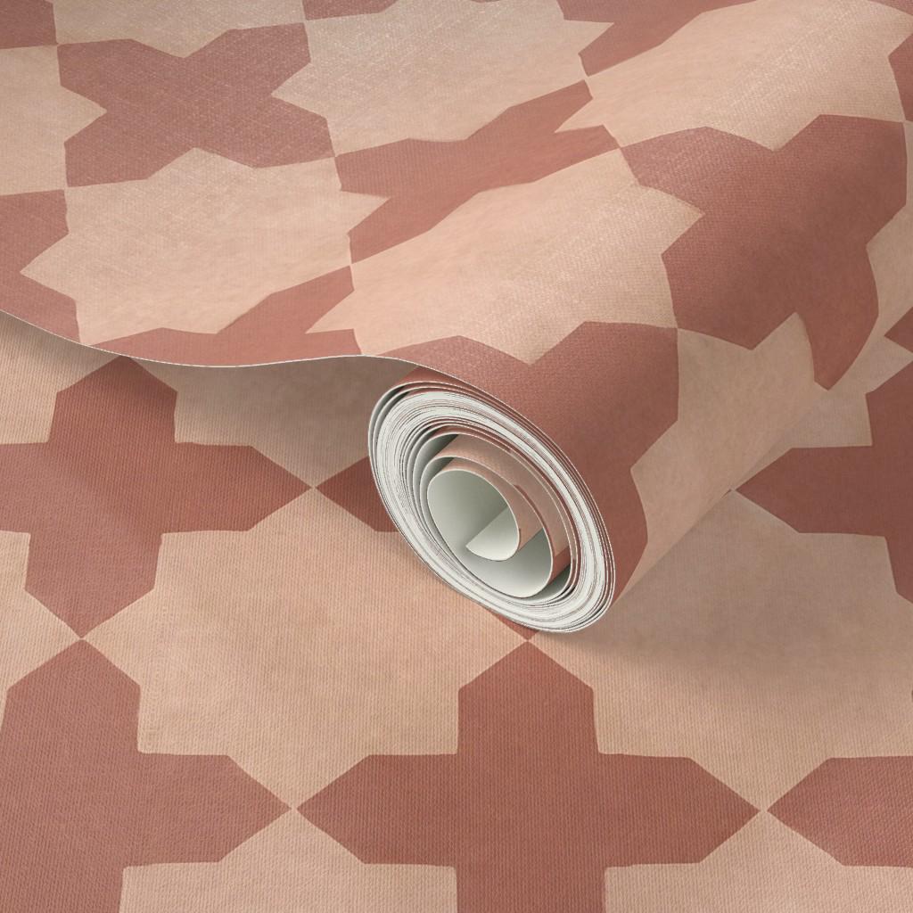 Moroccan Wallpaper Islamic Geometric Moroccan Tile Wallpaper Funky Moorish Solomon Star Pattern Sacred Geometry Terracotta Cool Backsplash
