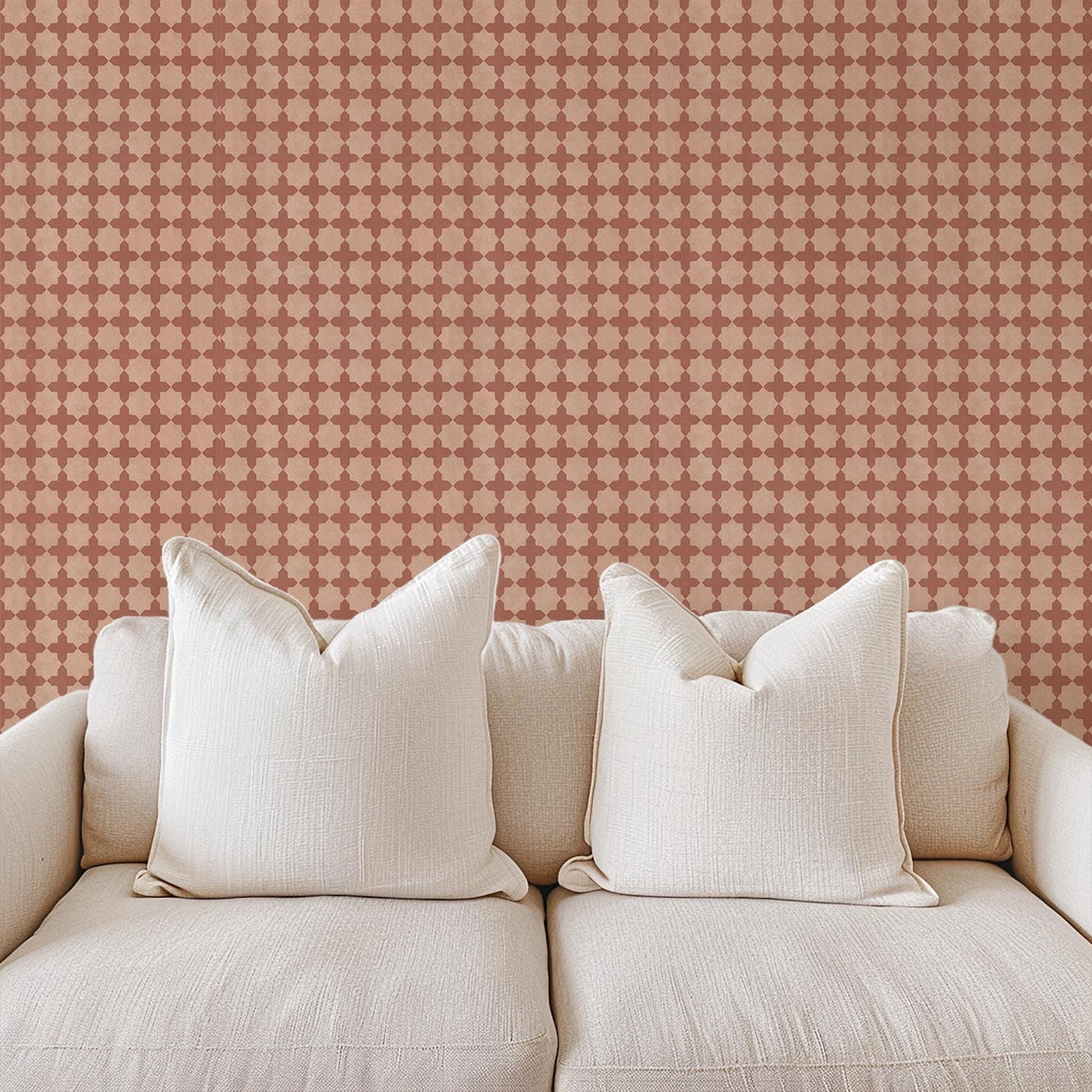 Moroccan Wallpaper Islamic Geometric Moroccan Tile Wallpaper Funky Moorish Solomon Star Pattern Sacred Geometry Terracotta Cool Backsplash